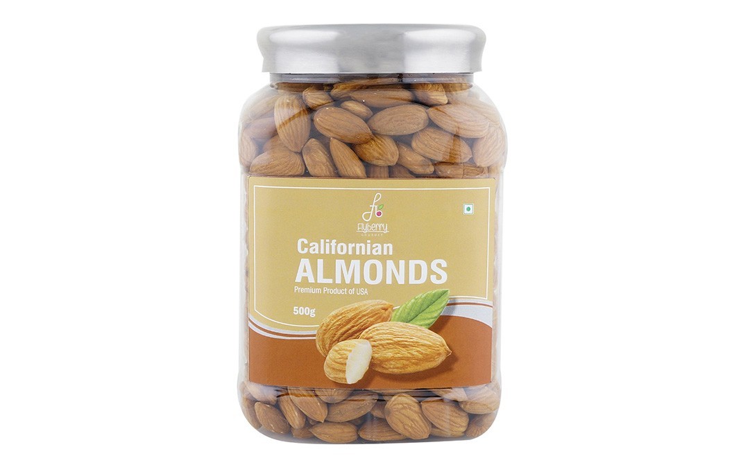 Flyberry Gourmet Californian Almonds    Jar  500 grams
